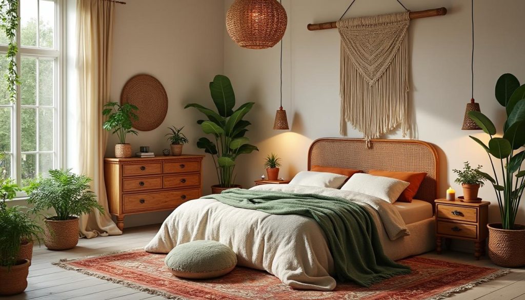 découvrez des idées d'aménagement simples et efficaces pour créer une chambre bohème chaleureuse et pleine de charme.